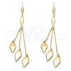 Oro Laminado Long Earring, Gold Filled Style Polished, Golden Finish, 5.093.005
