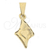Oro Laminado Fancy Pendant, Gold Filled Style Buffalo Design, Polished, Golden Finish, 05.16.0147