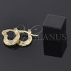 Oro Laminado Children Hoop, Gold Filled Style Diamond Cutting Finish, Golden Finish, 5.159.077