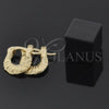 Oro Laminado Children Hoop, Gold Filled Style Diamond Cutting Finish, Golden Finish, 5.159.088