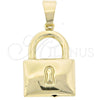 Oro Laminado Fancy Pendant, Gold Filled Style Polished, Golden Finish, 44.034