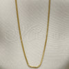Oro Laminado Basic Necklace, Gold Filled Style Box Design, Polished, Golden Finish, 5.222.040.18 (Thickness, 18 Inches Length)
