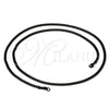 Stainless Steel Basic Necklace, Miami Cuban Design, Black Polished, Black Rhodium Finish, 04.113.1741.28 (28 Inches Length)
