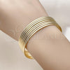 Oro Laminado Semanario Bangle, Gold Filled Style Polished, Golden Finish, 5.232.002.05 (02 MM Thickness, Size 5 (2.50 Diameter))