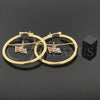Oro Laminado Medium Hoop, Gold Filled Style Polished, Golden Finish, 35.013