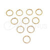Oro Laminado Bead, Gold Filled Style Polished, Golden Finish, 5.234.005