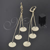 Oro Laminado Long Earring, Gold Filled Style Polished, Golden Finish, 02.63.0630