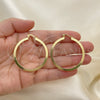 Oro Laminado Medium Hoop, Gold Filled Style Polished, Golden Finish, 5.136.024.40