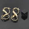 Oro Laminado Medium Hoop, Gold Filled Style Twist Design, Polished, Golden Finish, 5.153.052
