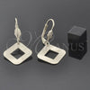 Oro Laminado Dangle Earring, Gold Filled Style Hollow Design, Polished, Golden Finish, 5.068.011