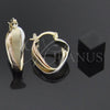 Oro Laminado Medium Hoop, Gold Filled Style Diamond Cutting Finish, Tricolor, 5.157.018