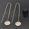 Oro Laminado Threader Earring, Gold Filled Style Polished, Golden Finish, 5.117.006