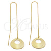 Oro Laminado Threader Earring, Gold Filled Style Polished, Golden Finish, 5.113.012