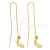 Oro Laminado Threader Earring, Gold Filled Style Polished, Golden Finish, 5.118.010