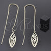 Oro Laminado Threader Earring, Gold Filled Style Polished, Golden Finish, 5.114.010