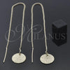 Oro Laminado Threader Earring, Gold Filled Style Polished, Golden Finish, 5.115.009