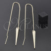 Oro Laminado Threader Earring, Gold Filled Style Polished, Golden Finish, 5.117.007