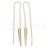 Oro Laminado Threader Earring, Gold Filled Style Polished, Golden Finish, 5.117.007