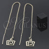 Oro Laminado Threader Earring, Gold Filled Style Polished, Golden Finish, 5.119.008