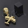 Oro Laminado Love Link Pendant, Gold Filled Style Polished, Golden Finish, 5.163.008