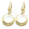 Oro Laminado Dangle Earring, Gold Filled Style Polished, Golden Finish, 5.121.006