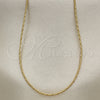 Oro Laminado Basic Necklace, Gold Filled Style Long Box Design, Polished, Golden Finish, 5.223.030.18 (02 MM Thickness, 18 Inches Length)