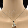 Oro Laminado Fancy Pendant, Gold Filled Style Diamond Cutting Finish, Golden Finish, 5.180.026