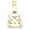 Oro Laminado Fancy Pendant, Gold Filled Style Bird Design, Polished, Golden Finish, 5.183.008