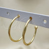 Oro Laminado Medium Hoop, Gold Filled Style Polished, Golden Finish, 5.124.024