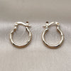 Oro Laminado Children Hoop, Gold Filled Style Brushed Finish, Golden Finish, 5.136.032.15