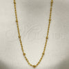 Oro Laminado Basic Necklace, Gold Filled Style Rolo Design, Polished, Golden Finish, 5.223.024.20 (0.40 Gauge, 02 MM Thickness, 20 Inches Length)