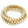 Oro Laminado Bead, Gold Filled Style Ball Design, Matte Finish, Golden Finish, 5.234.030.10.100