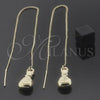 Oro Laminado Threader Earring, Gold Filled Style Polished, Golden Finish, 02.64.0608