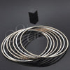 Gold Plated Semanario Bangle, Diamond Cutting Finish, Tricolor, 03.08.0121.06 (03 MM Thickness, Size 6 (2.75 Diameter))