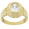 Oro Laminado Multi Stone Ring, Gold Filled Style with White Cubic Zirconia, Polished, Golden Finish, 5.165.019.07 (Size 7)