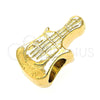 Oro Laminado Love Link Pendant, Gold Filled Style Guitar Design, Polished, Golden Finish, 05.179.0024