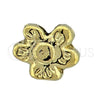 Oro Laminado Love Link Pendant, Gold Filled Style Flower Design, Polished, Golden Finish, 05.179.0026