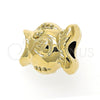 Oro Laminado Love Link Pendant, Gold Filled Style Fish Design, Polished, Golden Finish, 05.179.0010