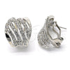 Rhodium Gold Filled Stud Earring, with White Crystal, Polished, Rhodium Finish, 02.59.0069.1 *PROMO*