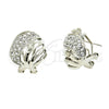 Rhodium Gold Filled Stud Earring, with White Crystal, Polished, Rhodium Finish, 02.59.0068.1 *PROMO*