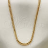 Oro Laminado Basic Necklace, Gold Filled Style Diamond Cutting Finish, Golden Finish, 04.63.0210.36 (03 MM Thickness, 36 Inches Length)