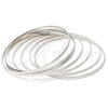 Rhodium Gold Filled Semanario Bangle, Polished, Rhodium Finish, 5.232.002.1.05 (02 MM Thickness, Size 5 (2.50 Diameter))