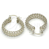 Rhodium Gold Filled Medium Hoop, Polished, Rhodium Finish, 02.163.0025.1.30