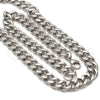 Stainless Steel Necklace and Bracelet, Twist Design, Polished, Steel Finish, 04.113.1737
