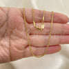 Oro Laminado Basic Necklace, Gold Filled Style Rope Design, Diamond Cutting Finish, Golden Finish, 04.118.0112.28 (05 MM Thickness, 28 Inches Length)
