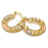 Oro Laminado Small Hoop, Gold Filled Style Polished, Tricolor, 02.170.0151.25