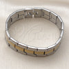 Stainless Steel Solid Bracelet, Polished, Two Tone, 5.244.001.3.08 (16 MM Thickness, 8 Inches Length)
