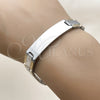 Stainless Steel Solid Bracelet, Polished, Two Tone, 03.114.0247.08