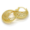 Oro Laminado Medium Hoop, Gold Filled Style Polished, Golden Finish, 02.170.0170.30