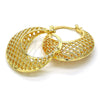Oro Laminado Medium Hoop, Gold Filled Style Polished, Golden Finish, 02.170.0171.30
